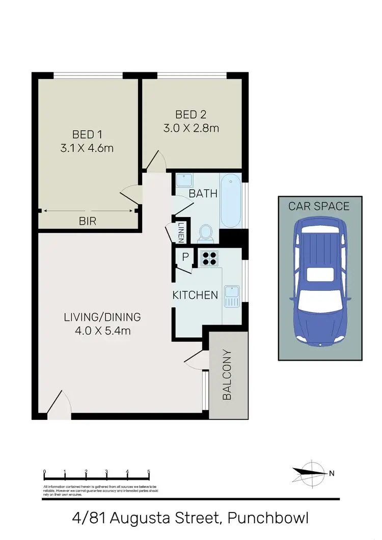 Floorplan of Homely unit listing, 4/81 Augusta Street, Punchbowl NSW 2196
