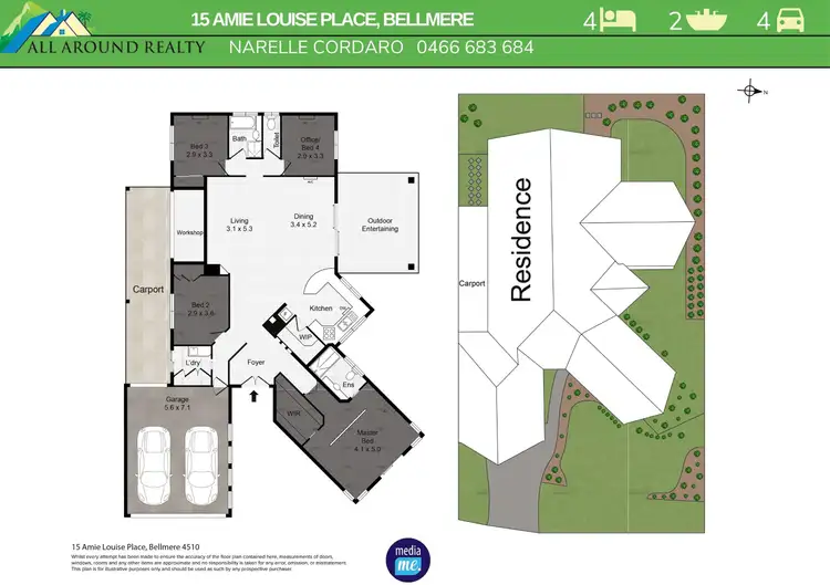 Floorplan of Homely house listing, 15 Amie Louise Place, Bellmere QLD 4510