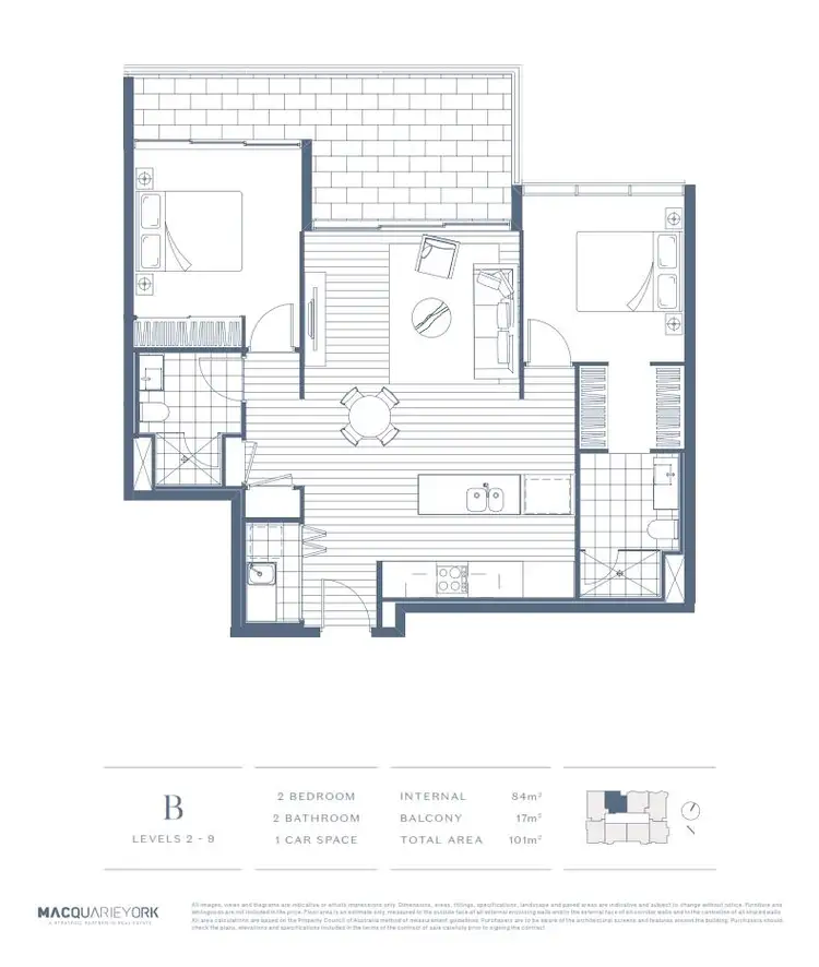Floorplan of Homely apartment listing, 804/Cnr Burra& Dalpur, Chevron Island QLD 4217