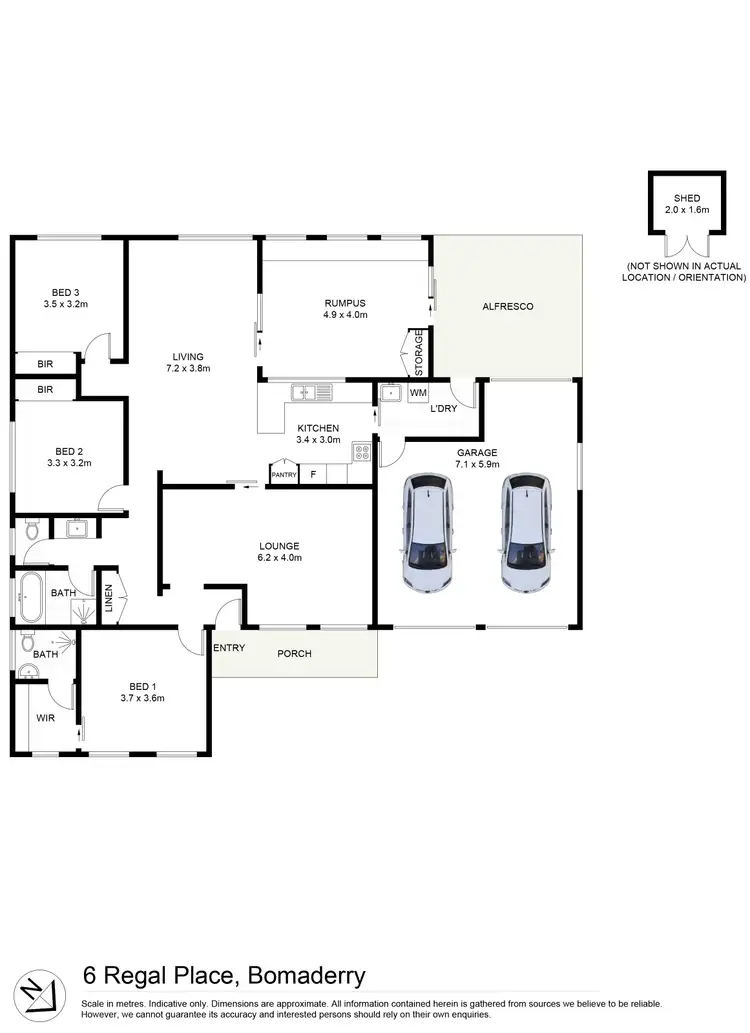 Floorplan of Homely house listing, 6 Regal Place, Bomaderry NSW 2541