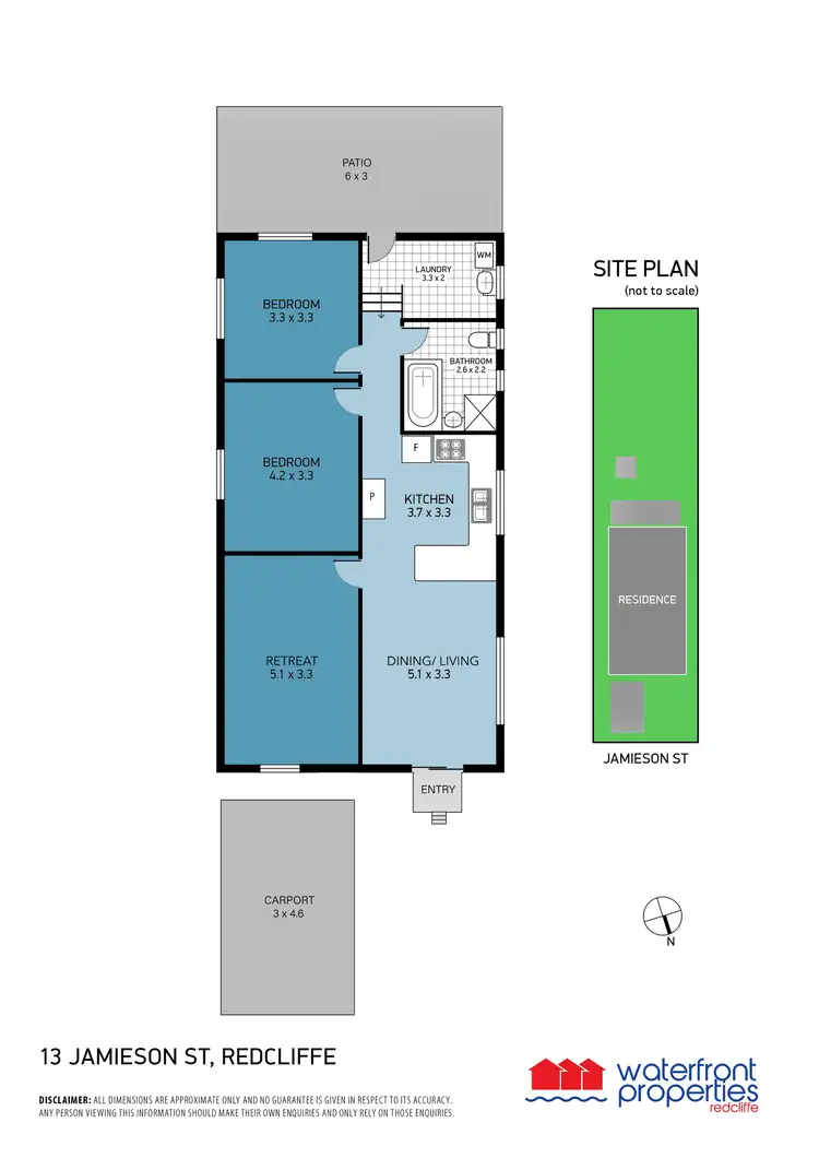 Floorplan of Homely house listing, 13 Jamieson Street, Redcliffe QLD 4020