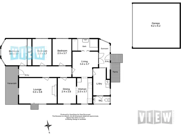 Floorplan of Homely house listing, 37 Gunn Street, Devonport TAS 7310