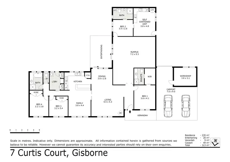 Floorplan of Homely house listing, 7 Curtis Court, Gisborne VIC 3437