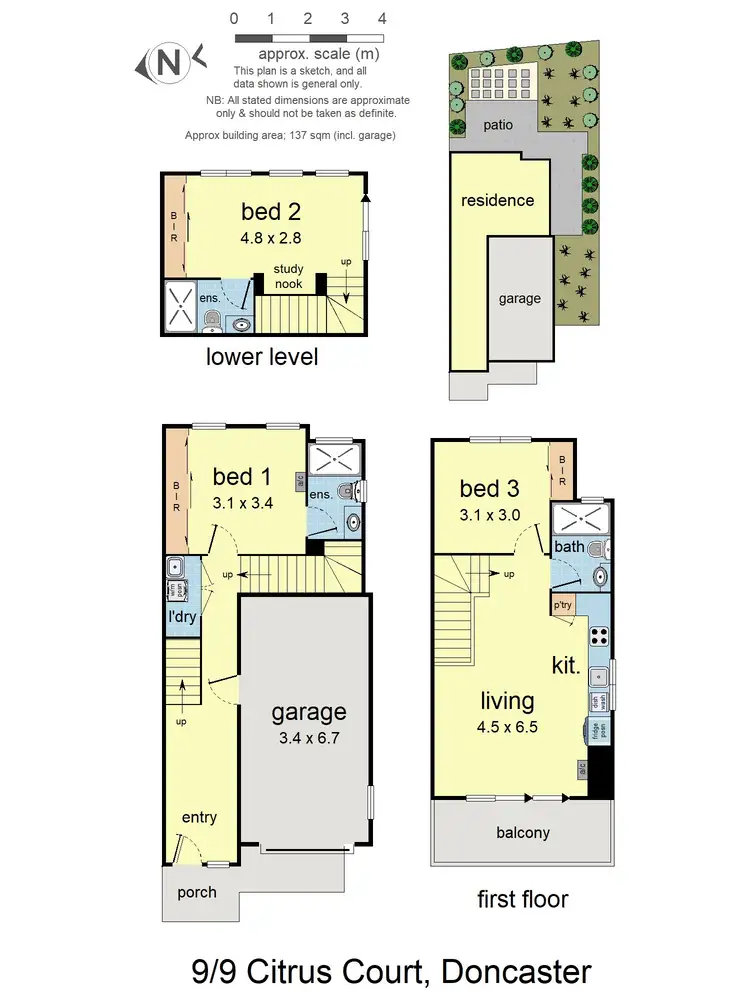 Floorplan of Homely townhouse listing, 9/9 Citrus Court, Doncaster VIC 3108