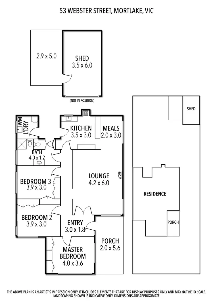 Floorplan of Homely house listing, 53 Webster Street, Mortlake VIC 3272