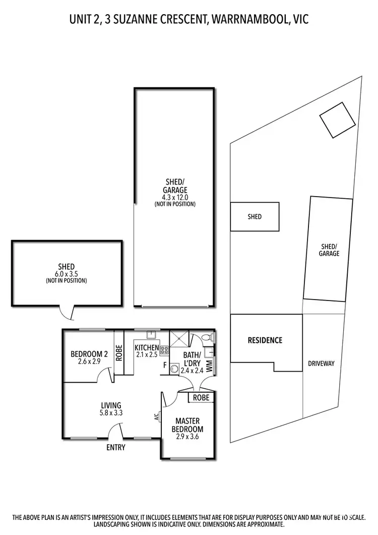 Floorplan of Homely semi-detached listing, 2/3 suzanne crescent, Warrnambool VIC 3280
