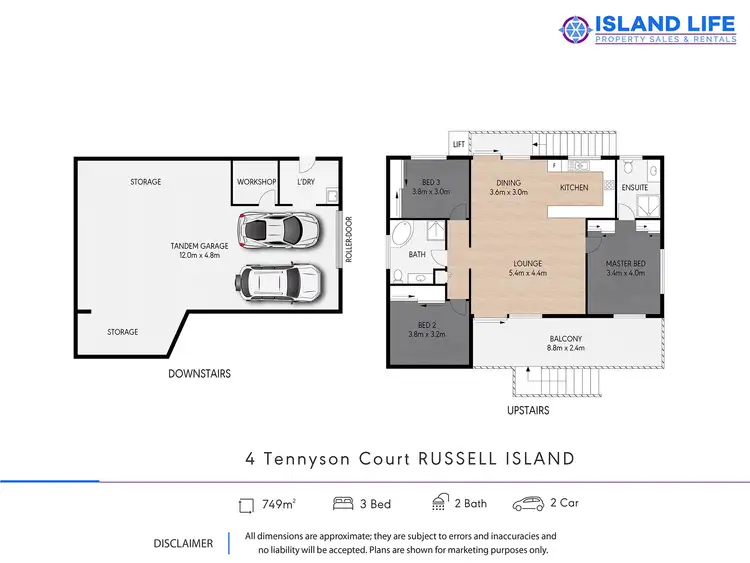 Floorplan of Homely house listing, 4 TENNYSON COURT, Russell Island QLD 4184