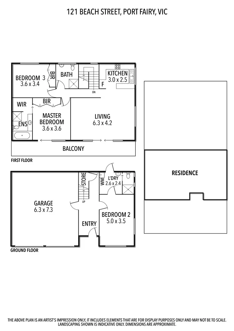 Floorplan of Homely house listing, 121 Beach Street, Port Fairy VIC 3284