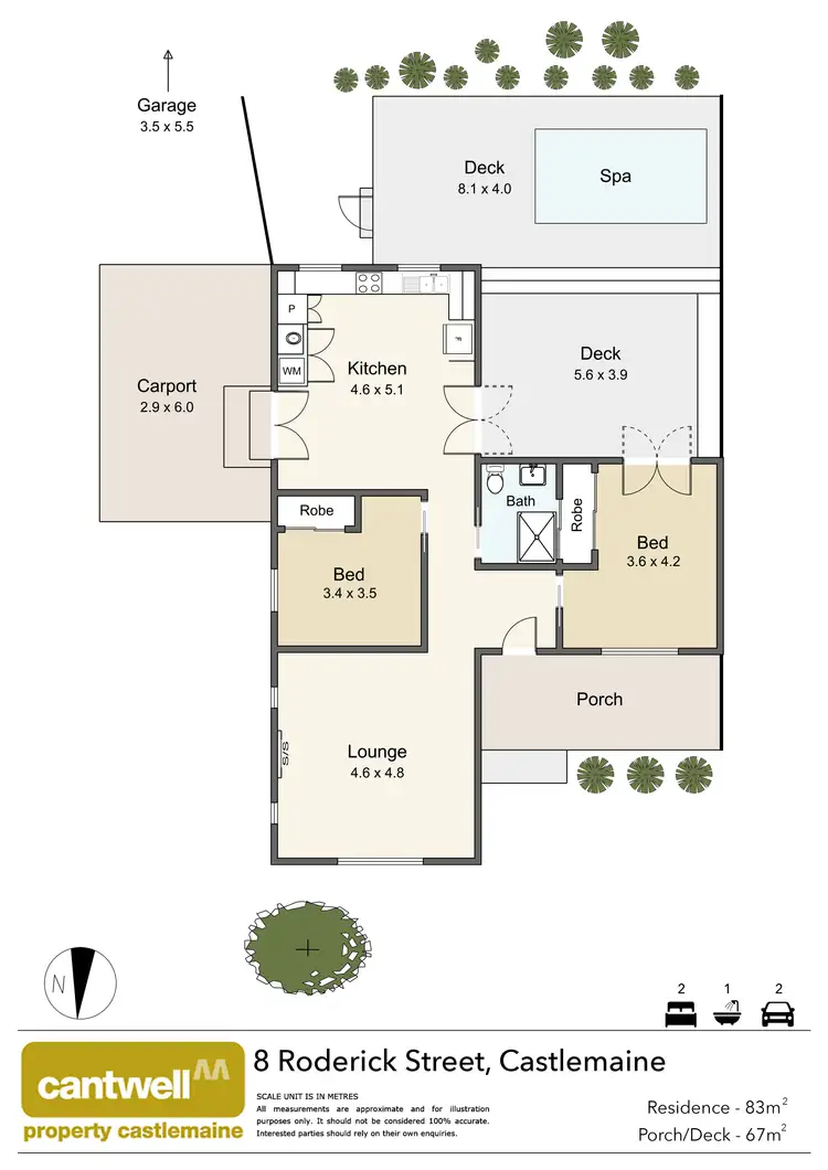 Floorplan of Homely house listing, 8 Roderick Street, Castlemaine VIC 3450