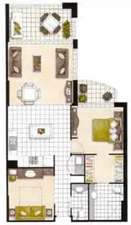 Floorplan of Homely apartment listing, 39/2894-2910 GOLD COAST HIGHWAY, Surfers Paradise QLD 4217