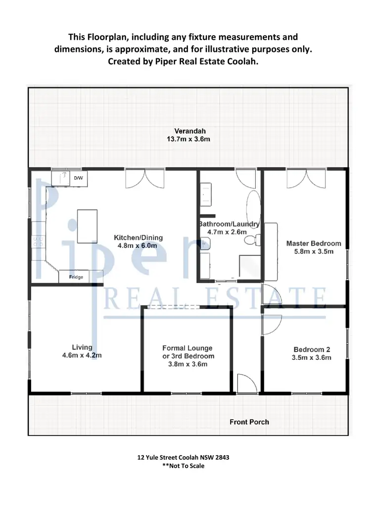 Floorplan of Homely house listing, 12 Yule Street, Coolah NSW 2843