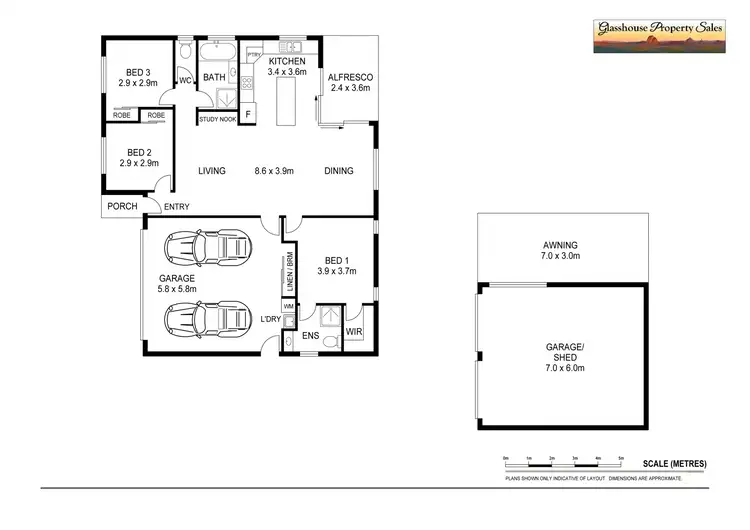 Floorplan of Homely house listing, 8 Pinnacles Drive, Glass House Mountains QLD 4518