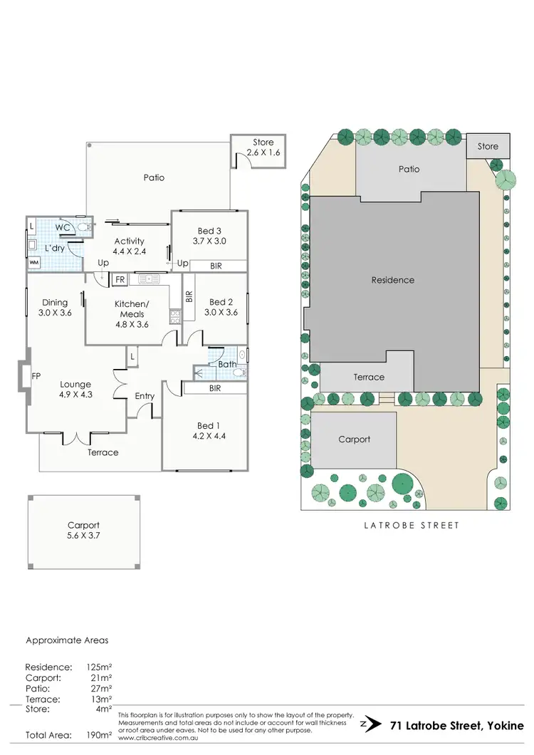 Floorplan of Homely semi-detached listing, 71 Latrobe Street, Yokine WA 6060