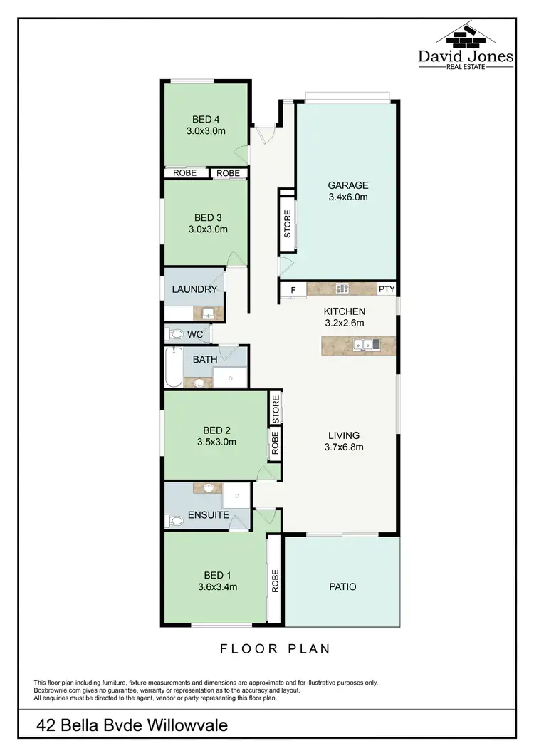 Floorplan of Homely house listing, 42 Bella Boulevard, Willow Vale QLD 4209