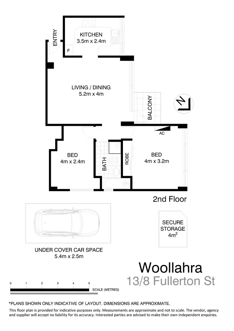 Floorplan of Homely apartment listing, 13/8 Fullerton Street, Woollahra NSW 2025