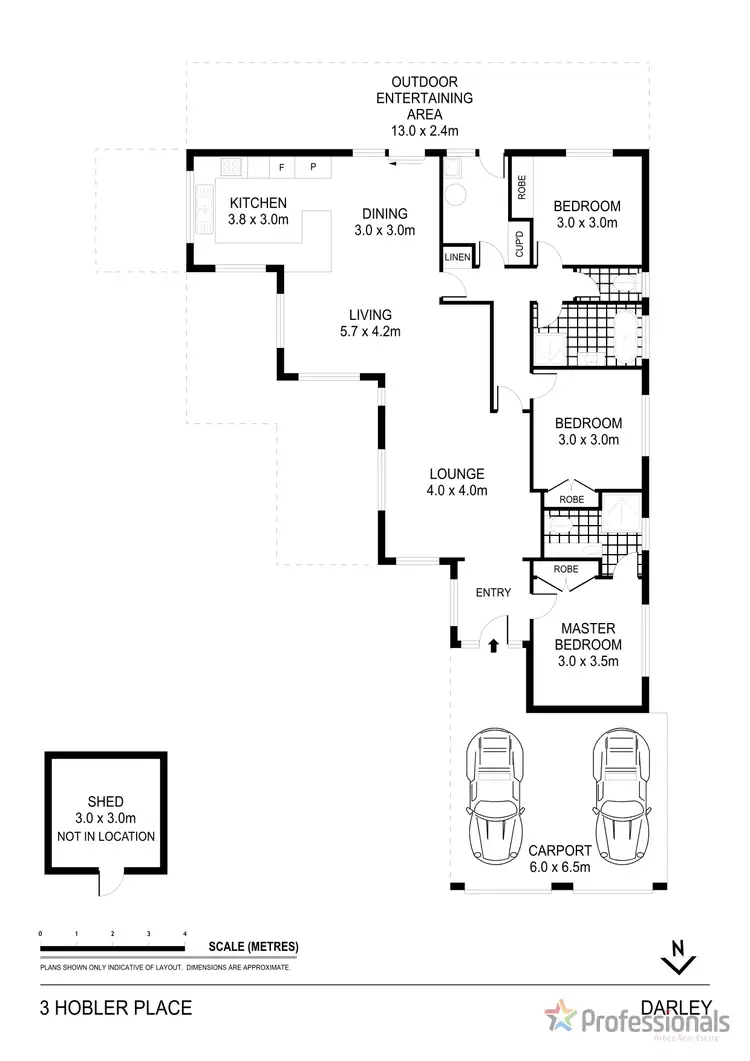 Floorplan of Homely house listing, 3 Hobler Place, Darley VIC 3340