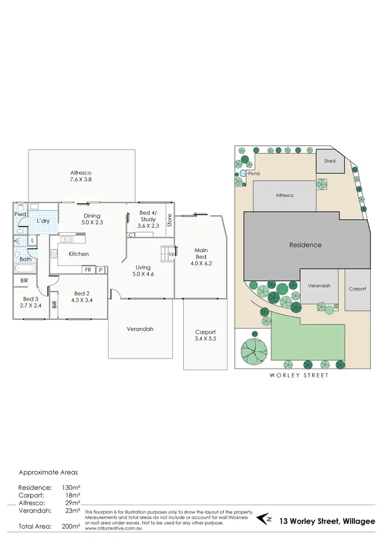 Floorplan of Homely house listing, 13 Worley Street, Willagee WA 6156