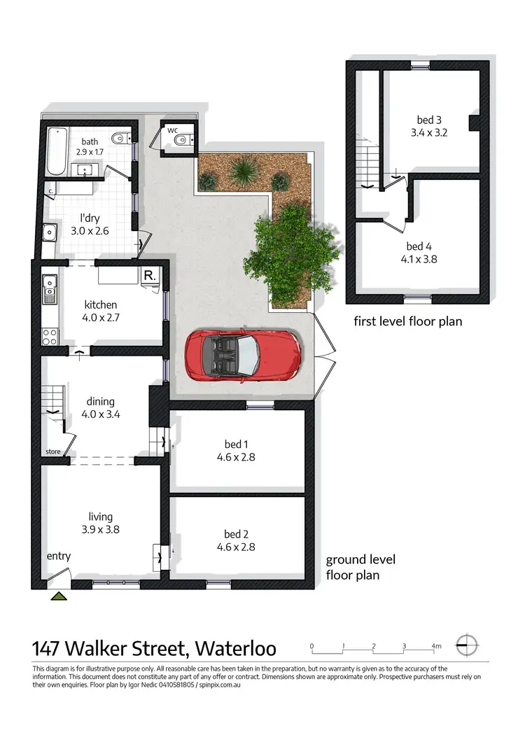 Floorplan of Homely house listing, 147 Walker Street, Waterloo NSW 2017