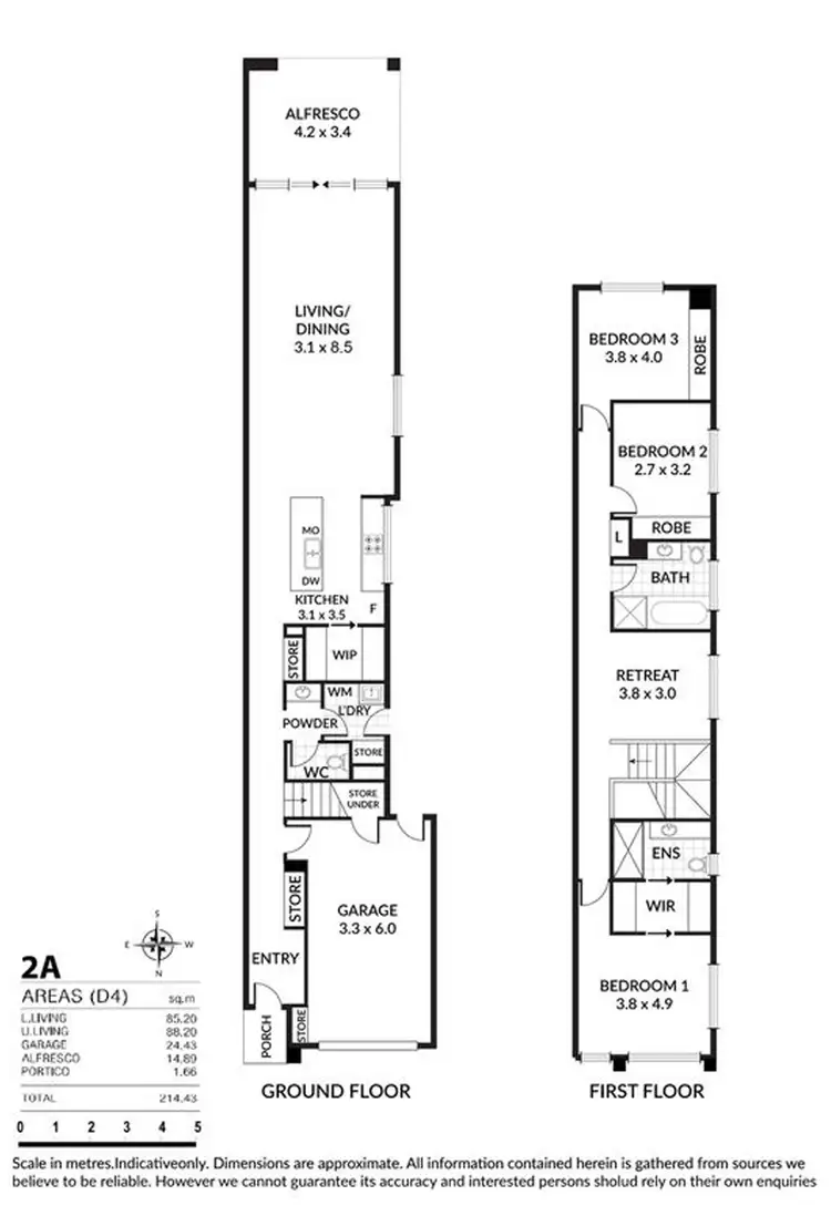 Floorplan of Homely townhouse listing, 2A Smith Street, Newton SA 5074