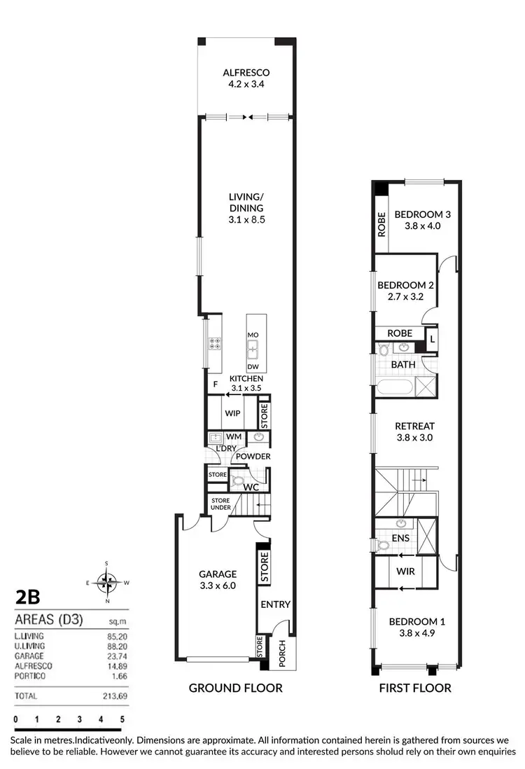 Floorplan of Homely townhouse listing, 2B Smith Street, Newton SA 5074