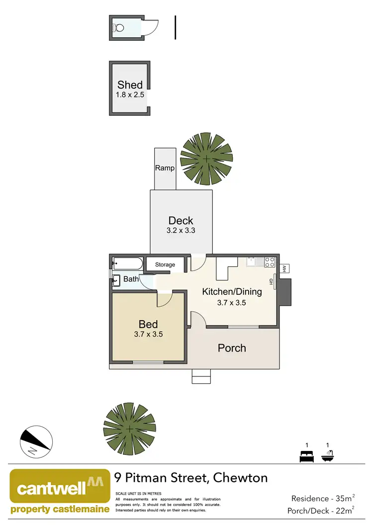 Floorplan of Homely house listing, 9 Pitman Street, Chewton VIC 3451
