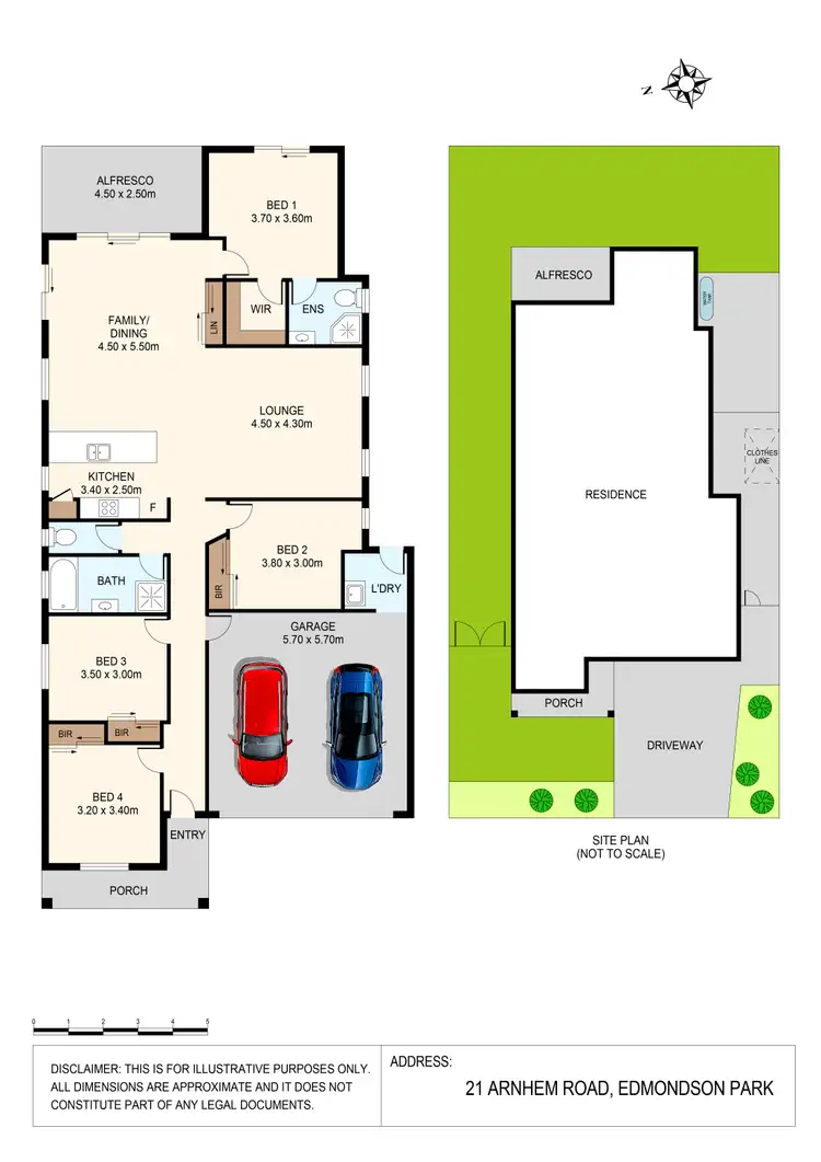 Floorplan of Homely house listing, 21 Arnhem Road, Edmondson Park NSW 2174