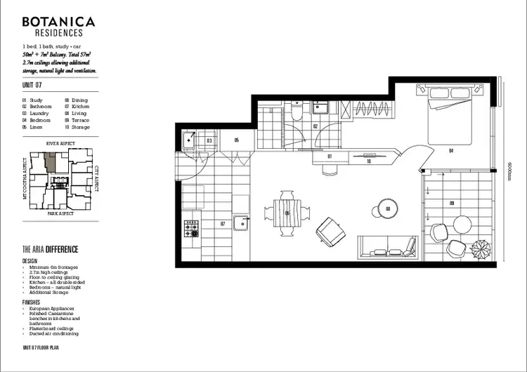 Floorplan of Homely apartment listing, 1307/4 Edmondstone Street, South Brisbane QLD 4101