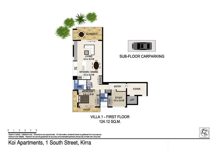 Floorplan of Homely apartment listing, 1/1 South Street, Coolangatta QLD 4225
