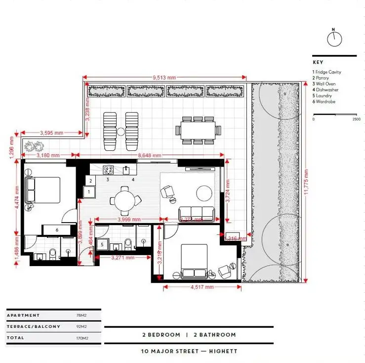 Floorplan of Homely apartment listing, G05/10 Major Street, Highett VIC 3190