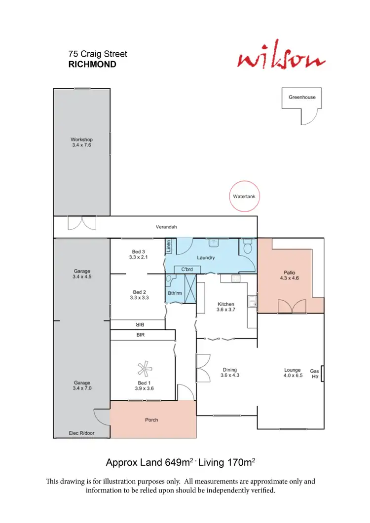 Floorplan of Homely house listing, 75 Craig Street, Richmond SA 5033