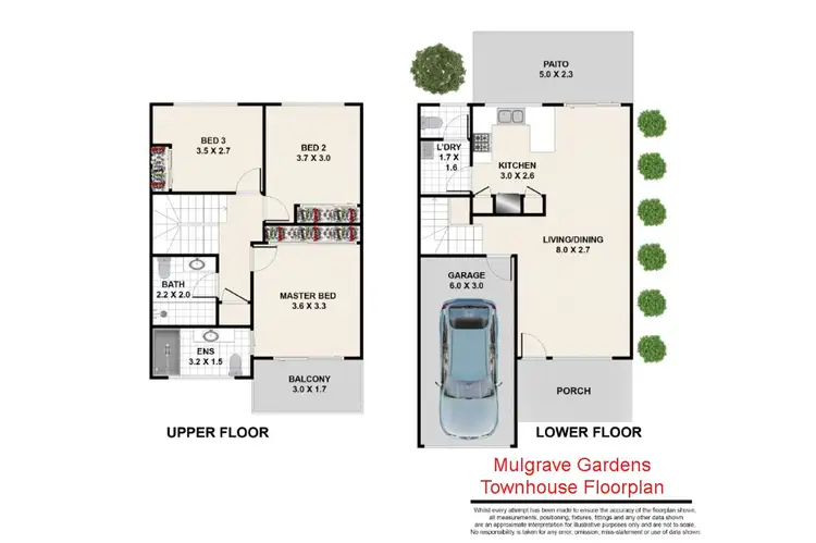 Floorplan of Homely townhouse listing, 9/17 Mulgrave Road, Marsden QLD 4132