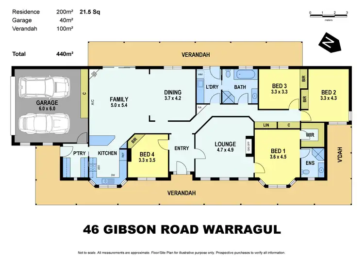 Floorplan of Homely house listing, 46 Gibson Road, Warragul VIC 3820