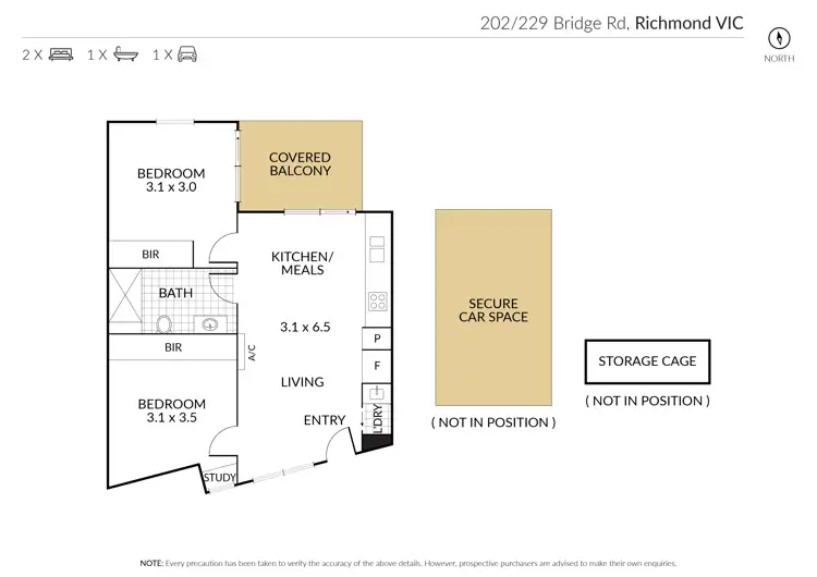 Floorplan of Homely apartment listing, 202/229 Bridge Road, Richmond VIC 3121
