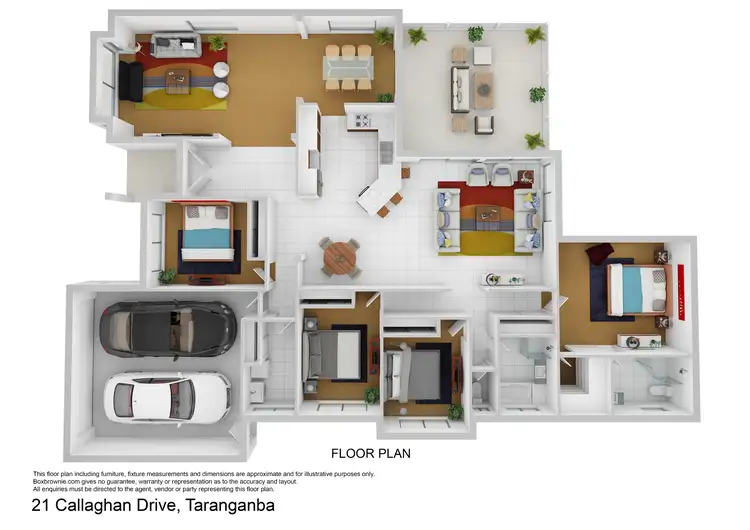 Floorplan of Homely house listing, 21 Callaghan Drive, Taranganba QLD 4703