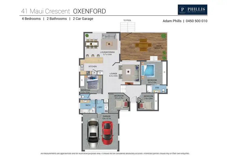Floorplan of Homely house listing, 41 Maui Crescent, Oxenford QLD 4210