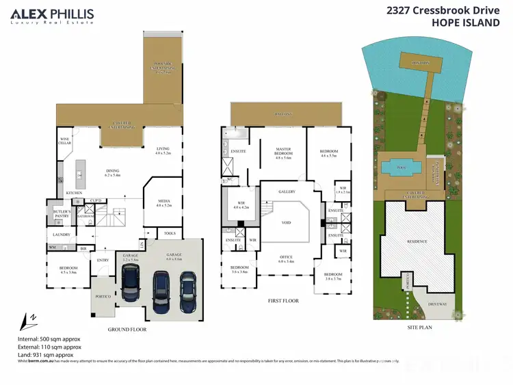 Floorplan of Homely house listing, 2327 Cressbrook Drive, Hope Island QLD 4212