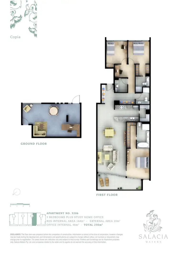 Floorplan of Homely unit listing, 3206/4 Marina Promenade, Paradise Point QLD 4216