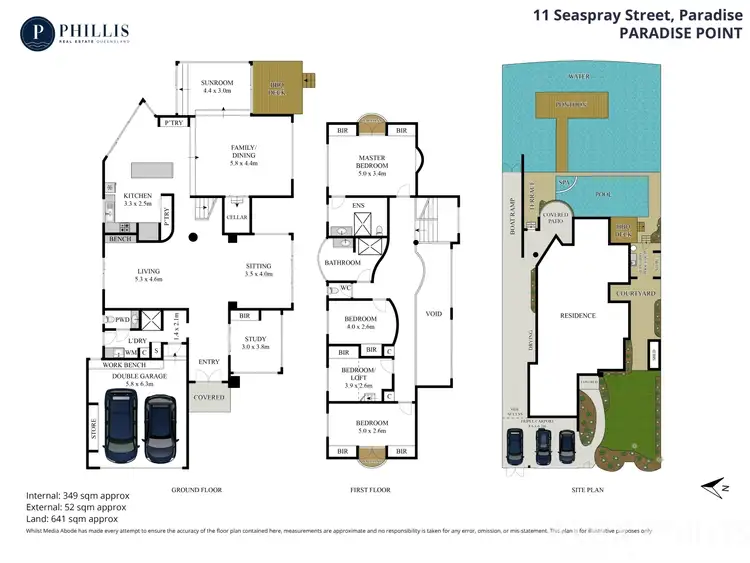 Floorplan of Homely house listing, 11 Seaspray Street, Paradise Point QLD 4216