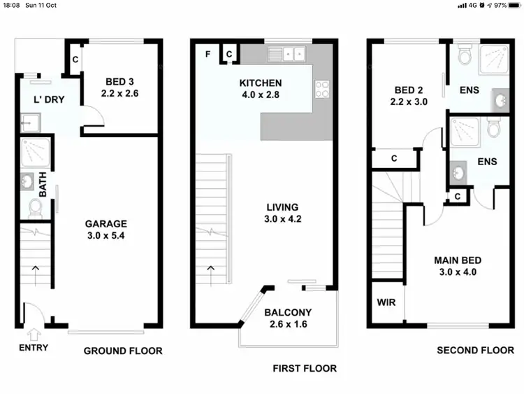 Floorplan of Homely townhouse listing, @/33-37 Cronulla Avenue, Mermaid Beach QLD 4218
