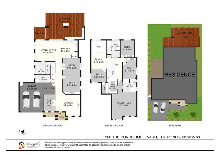 Floorplan of Homely house listing, 206 The Ponds Boulevard, The Ponds NSW 2769