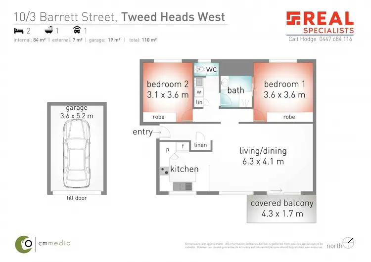 Floorplan of Homely apartment listing, 10/3-5 Barrett Street, Tweed Heads West NSW 2485