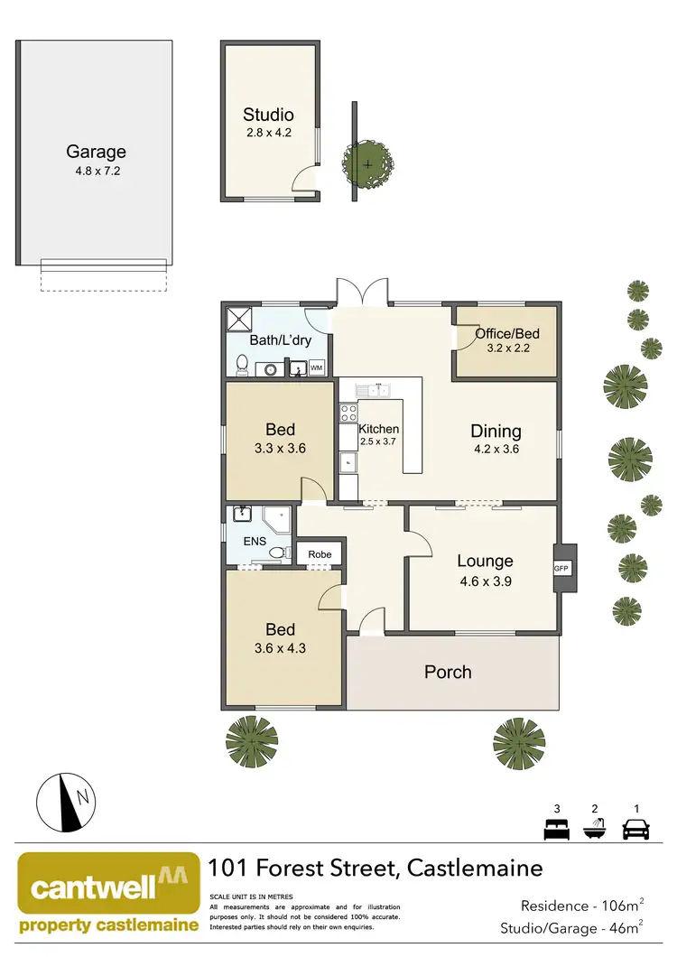 Floorplan of Homely house listing, 101 Forest Street, Castlemaine VIC 3450