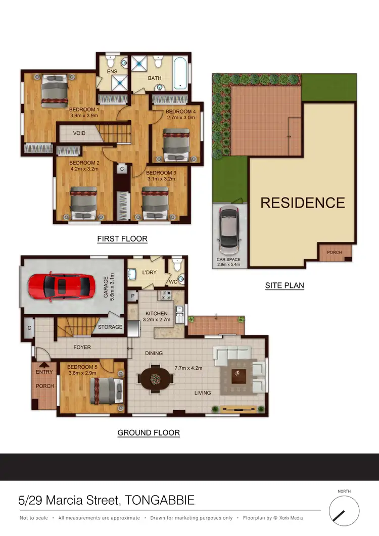 Floorplan of Homely townhouse listing, 5/29 Marcia Street, Toongabbie NSW 2146