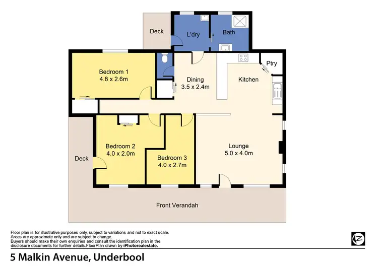 Floorplan of Homely house listing, 5 Malkin Avenue, Underbool VIC 3509