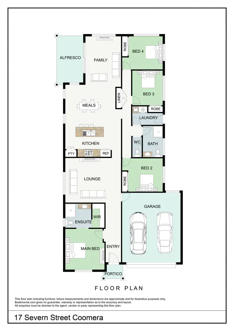 Floorplan of Homely house listing, 17 Severn Street, Coomera QLD 4209