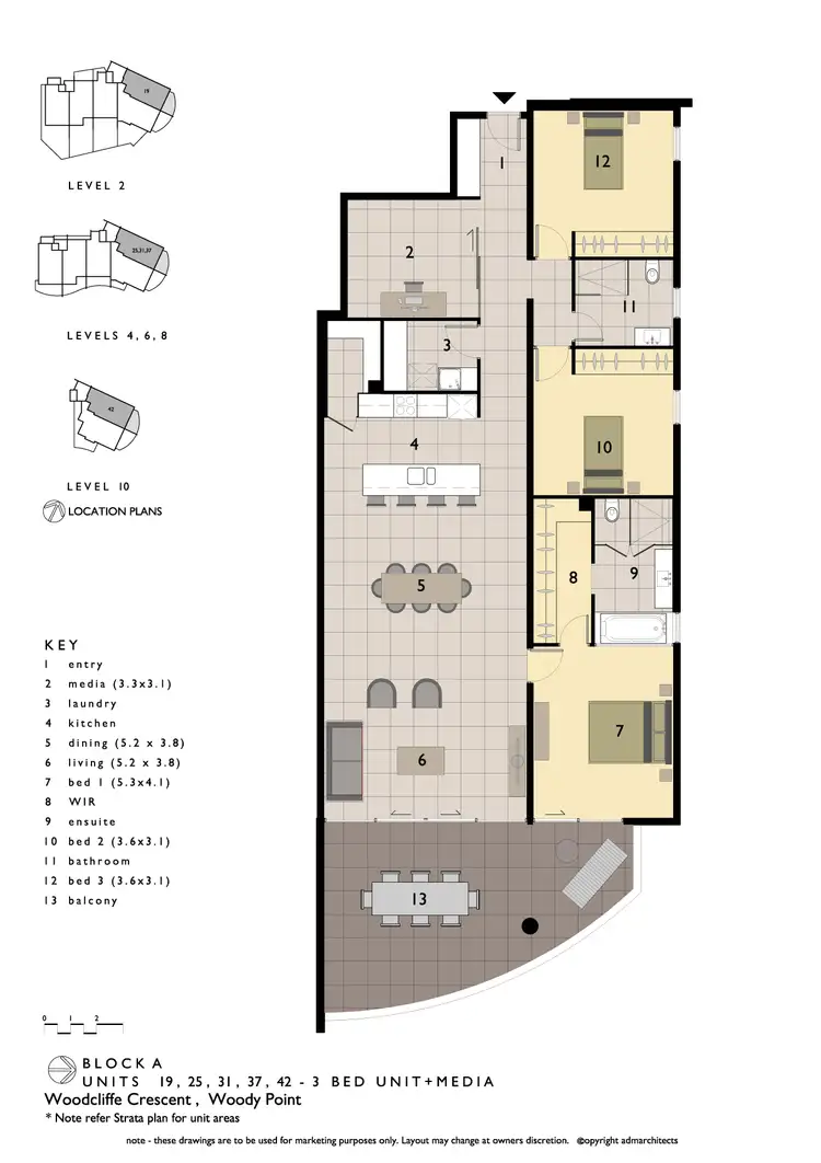 Floorplan of Homely unit listing, 42/36 WOODCLIFFE CRESCENT, Woody Point QLD 4019