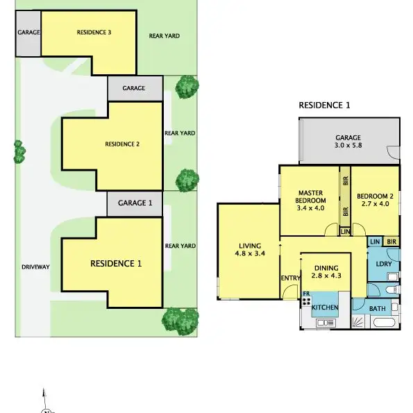 Floorplan of Homely unit listing, 1/11 Walter Street, Cranbourne VIC 3977