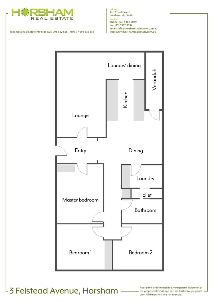Floorplan of Homely house listing, 3 Felstead Avenue, Horsham VIC 3400