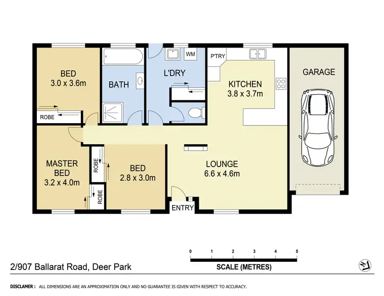 Floorplan of Homely unit listing, 2/907 Ballarat Road, Deer Park VIC 3023