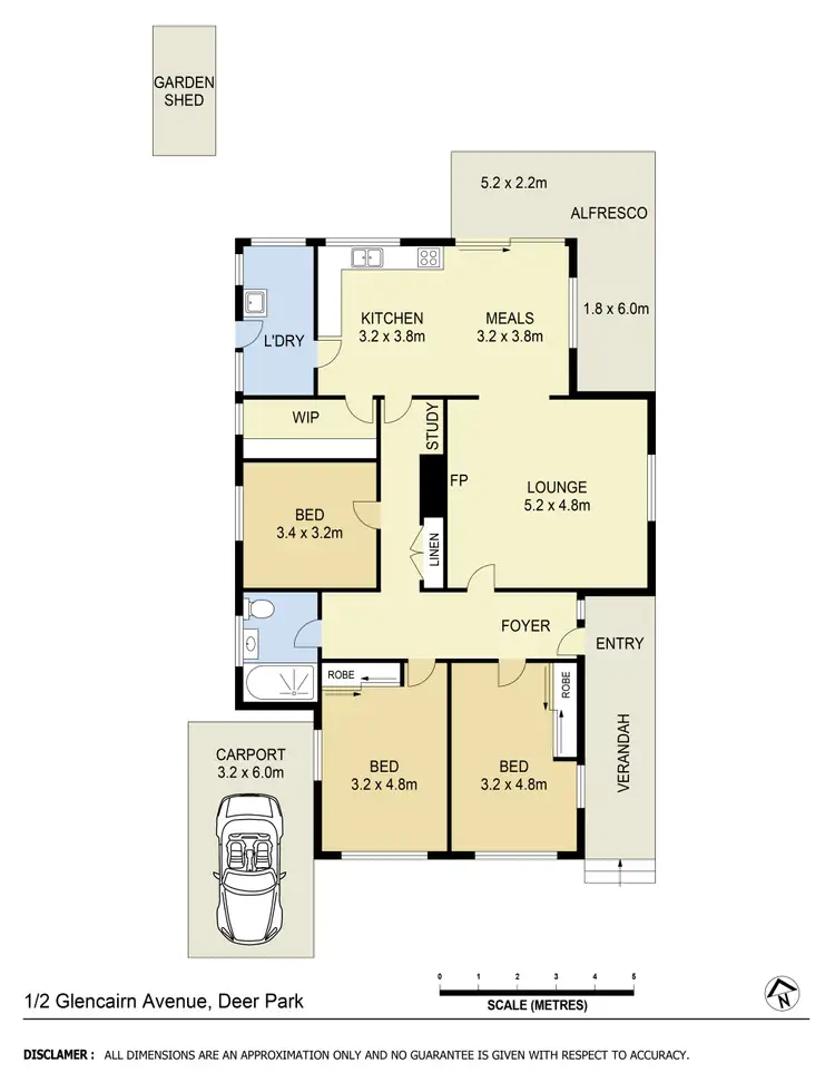 Floorplan of Homely house listing, 1/2 Glencairn Avenue, Deer Park VIC 3023